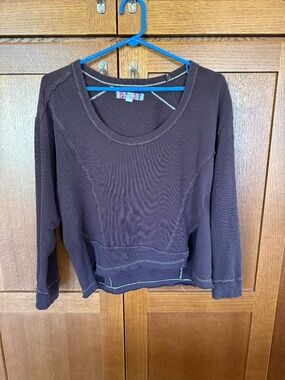 URBAN OUTFITTERS Woman's Long Sleeve Brown Boho Shirt
